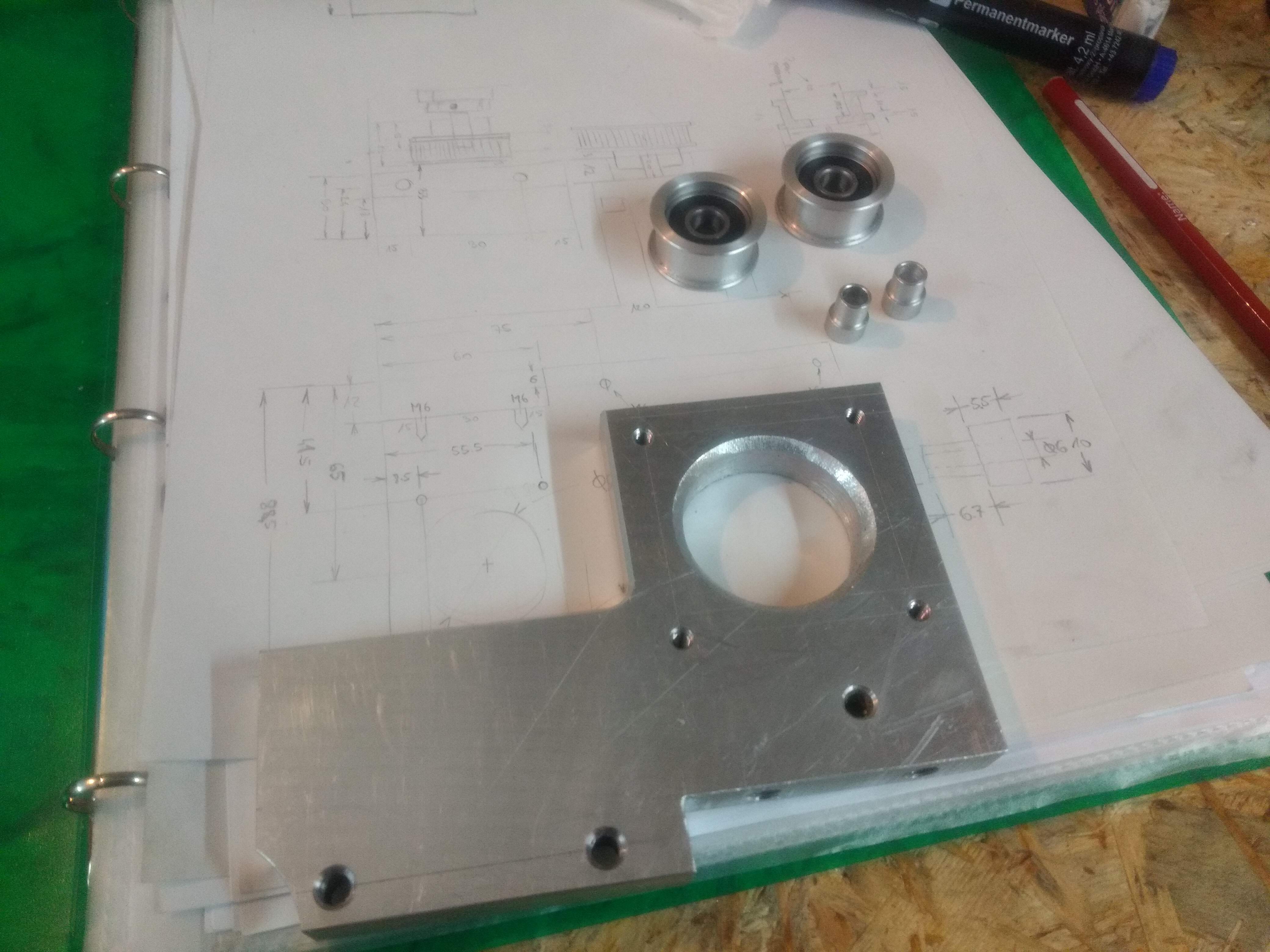 Parts for the connection belt of y-axis ballscrews