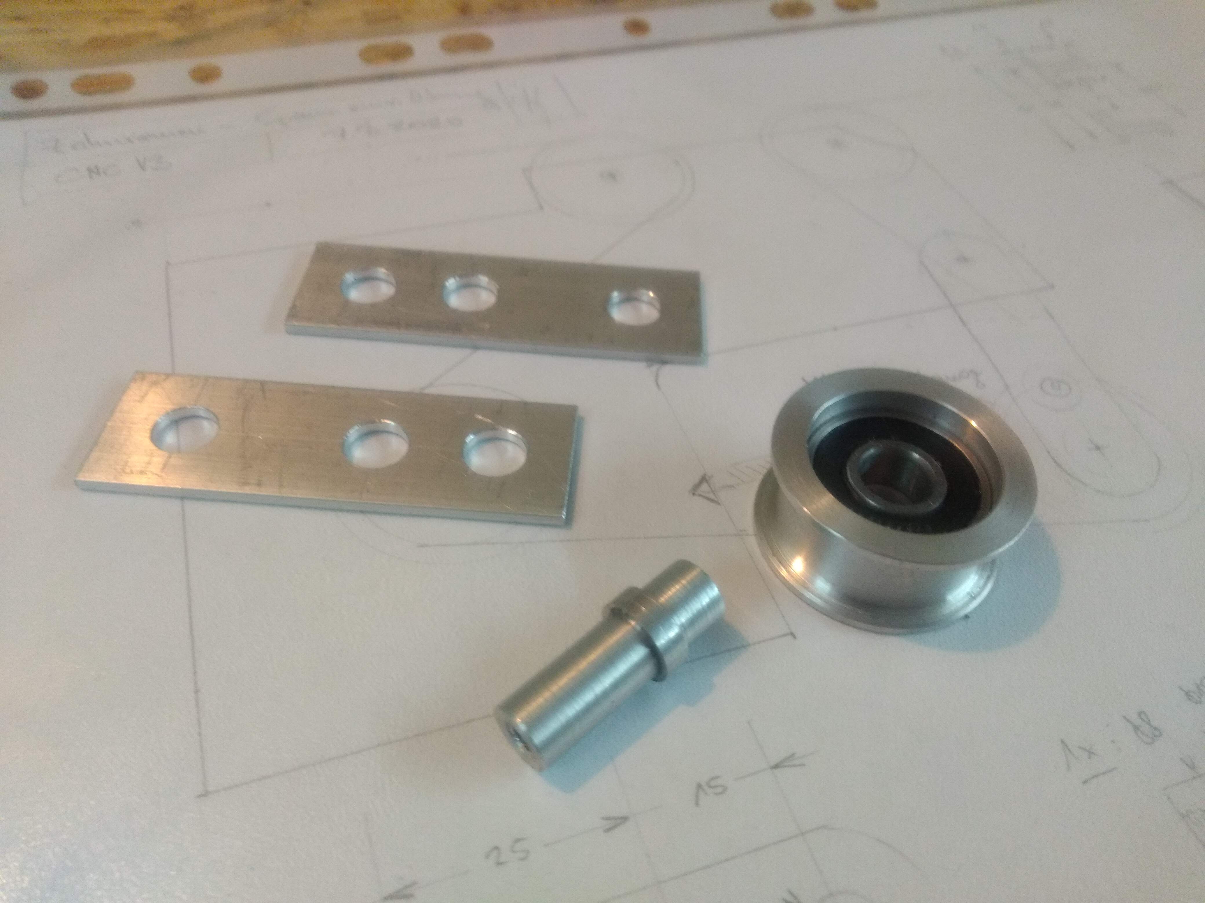 Parts for the connection belt of y-axis ballscrews