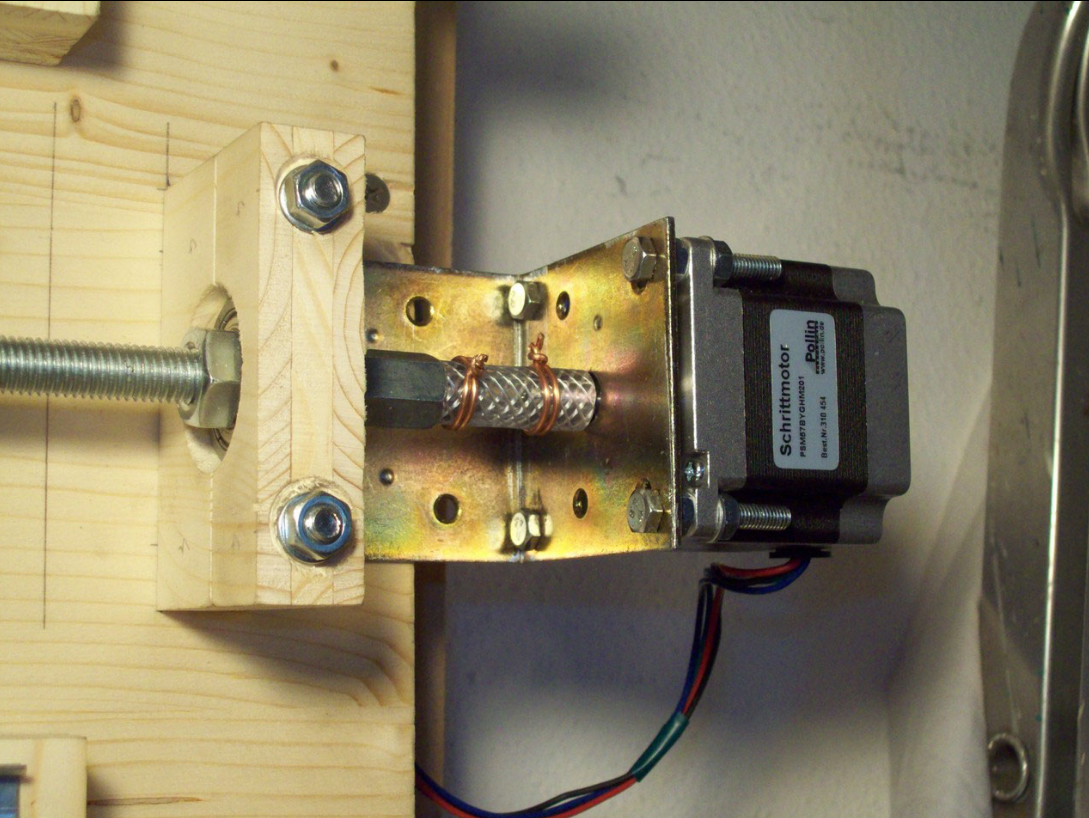 Motor and spinle connection