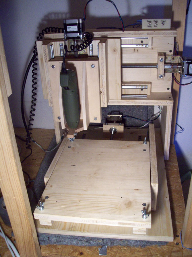 Overall view of first wood cnc