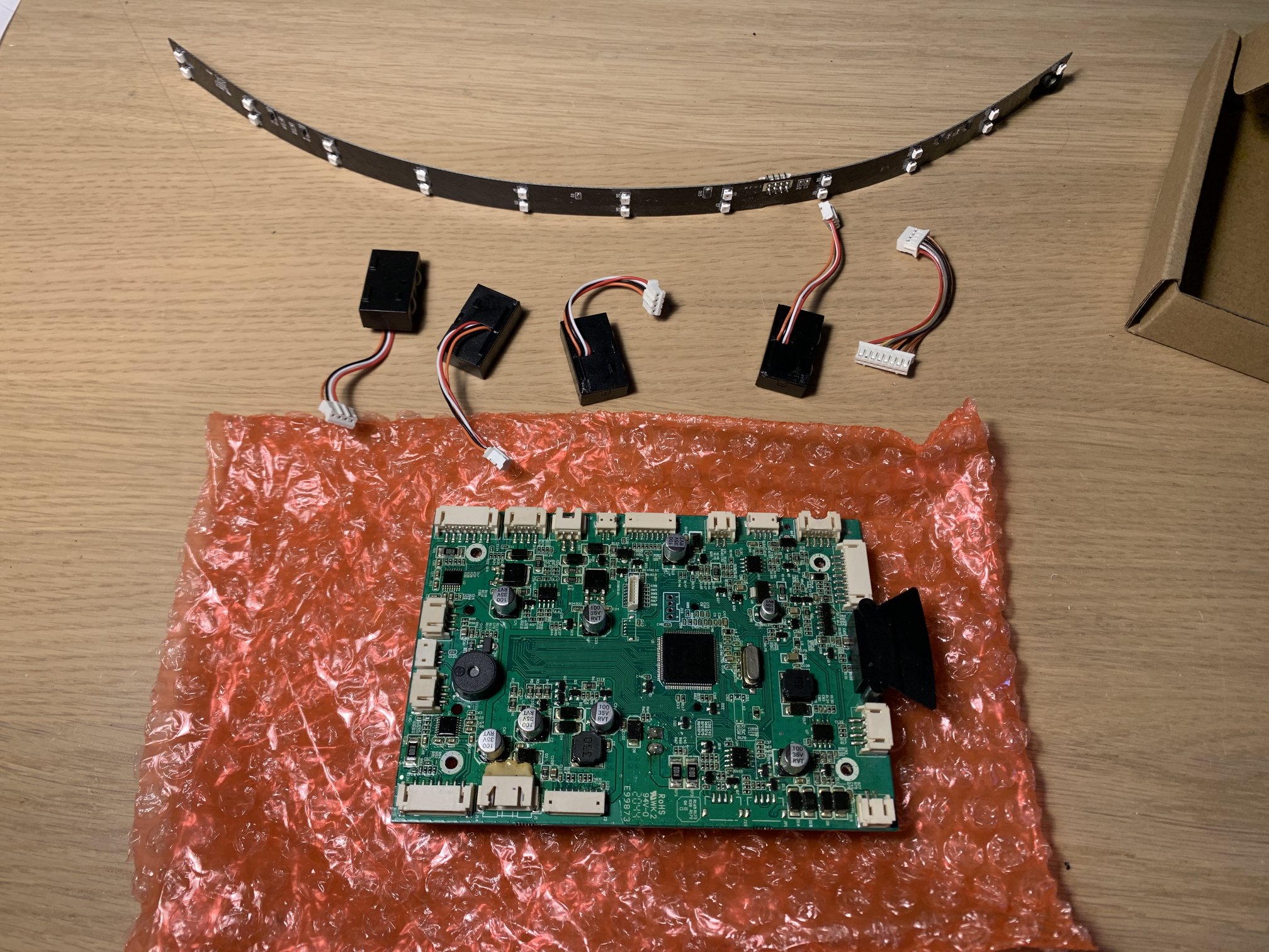 Replacement parts provided by the manufacturer